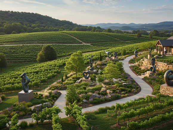 Virginia Tech Students Design Sculpture Garden and Winery